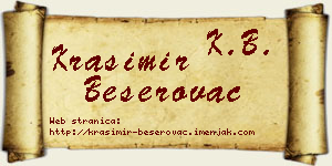 Krasimir Beserovac vizit kartica